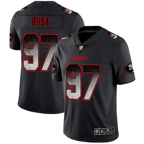 San Francisco 49ers Limited Black Men Nick Bosa NFL Jersey #97 Smoke Fashion->san francisco 49ers->NFL Jersey